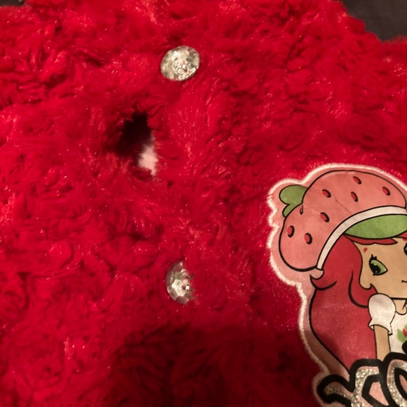 Plush Soft Jacket Green Ariel Disney Red Strawberry Shortcake Bow Crystal - Picture 8 of 16